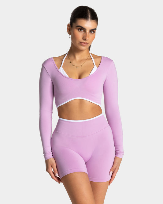 Contrastline Long Sleeve ‘Orchid’