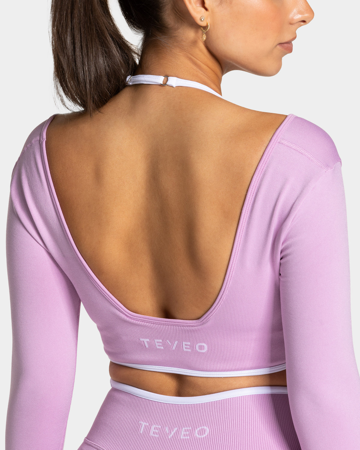 Maglia manica lunga Contrastline "Orchid"
