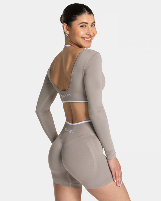 Camiseta de manga larga Contrastline «Stone»