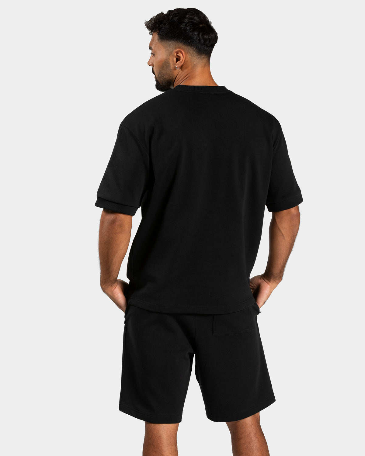 T-shirt oversize Contrastline "Nero"