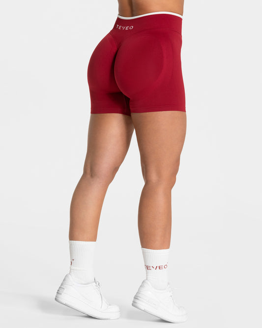 Contrastline Sculpt Scrunch Shorts ‘Cherry’