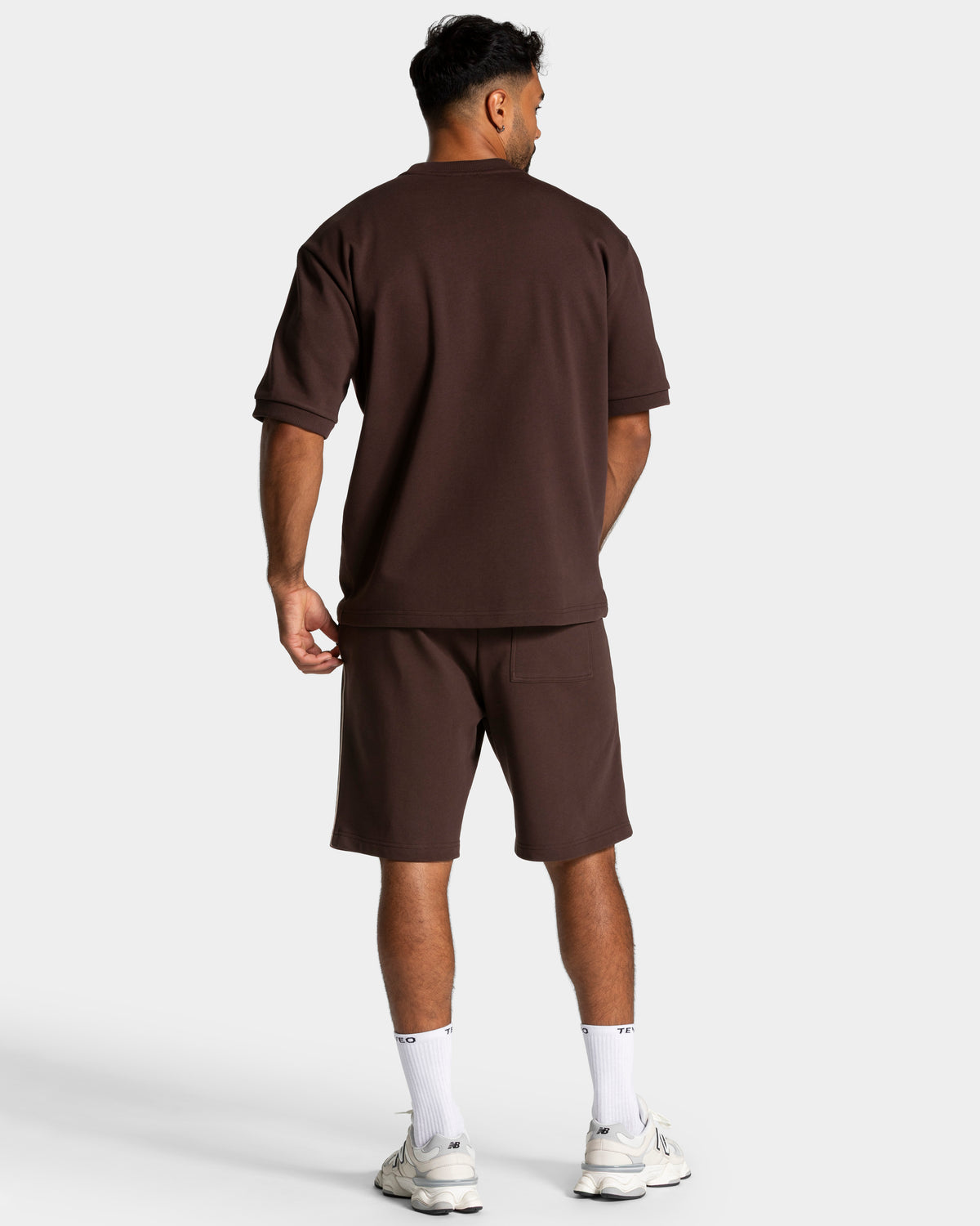T-shirt oversize Contrastline "Espresso"