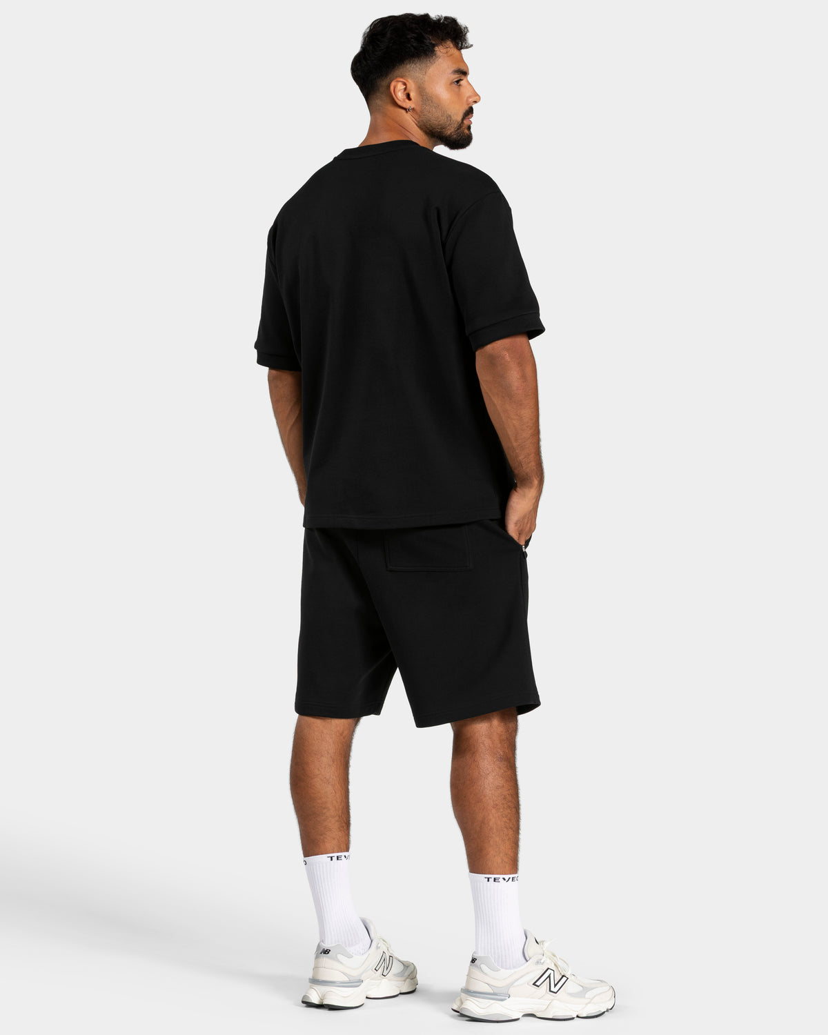 T-shirt oversize Contrastline "Nero"