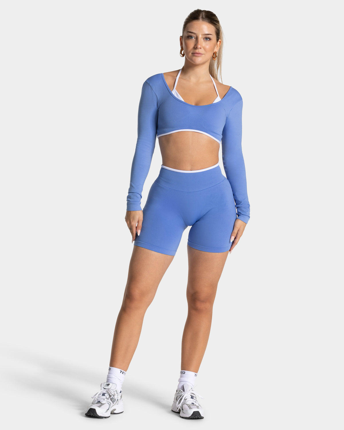 Contrastline Long Sleeve ‘Azure’