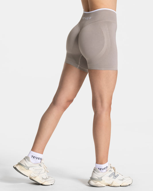 Contrastline Sculpt Scrunch Shorts ‘Stone’