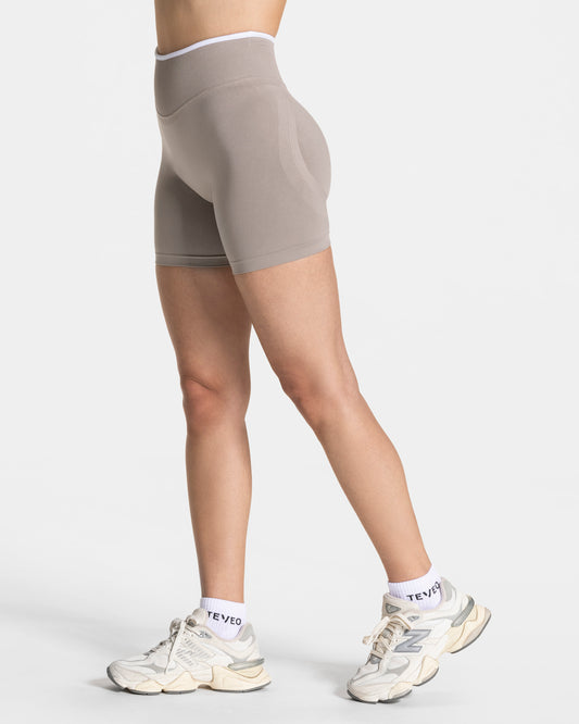 Contrastline Sculpt Scrunch Shorts ‘Stone’