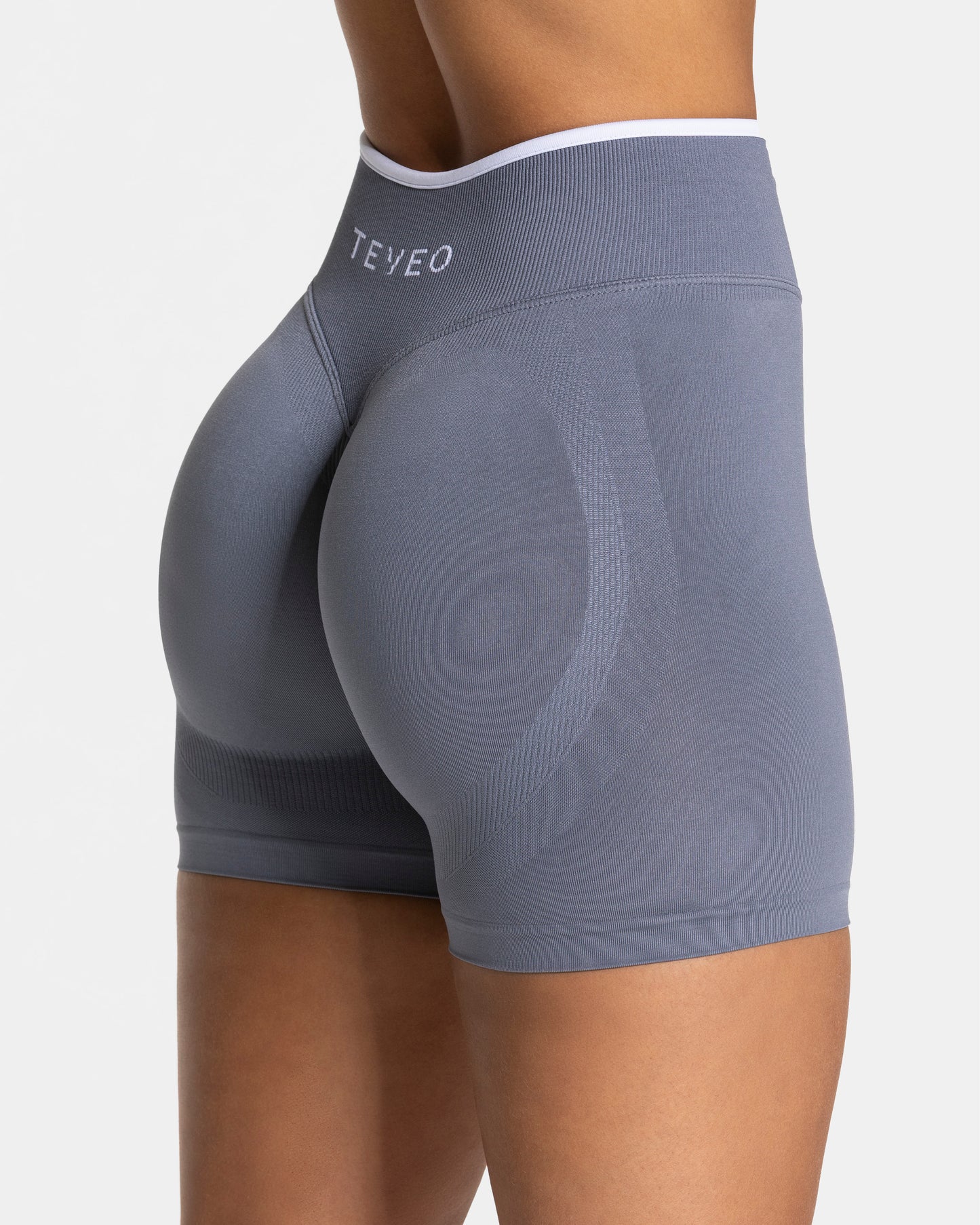 Shorts Sculpt Scrunch Contrastline "Grigio ghiaccio"