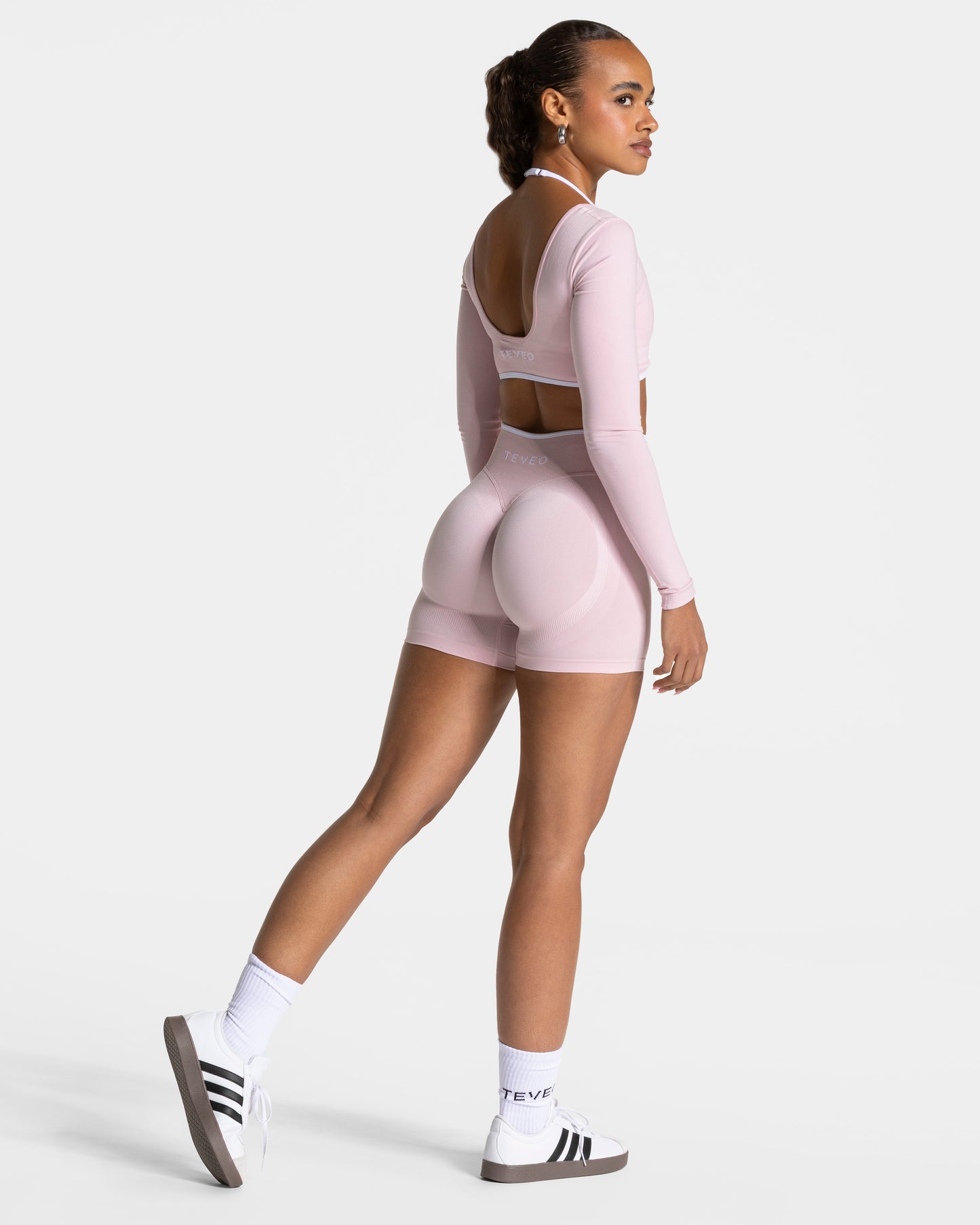Contrastline Sculpt Scrunch Shorts ‘Light Pink’
