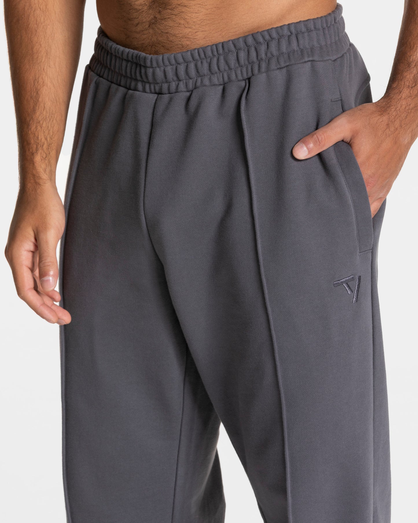 Contrastline Straight Leg Joggers ‘Graphite’