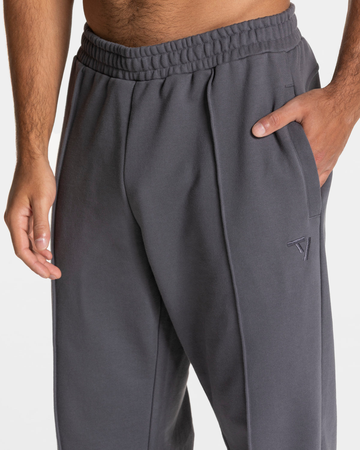 Joggery Contrastline Straight Leg „Grafitowy”