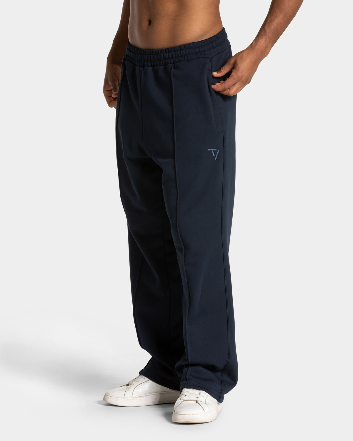 Contrastline Straight Leg Joggers ‘Midnight’