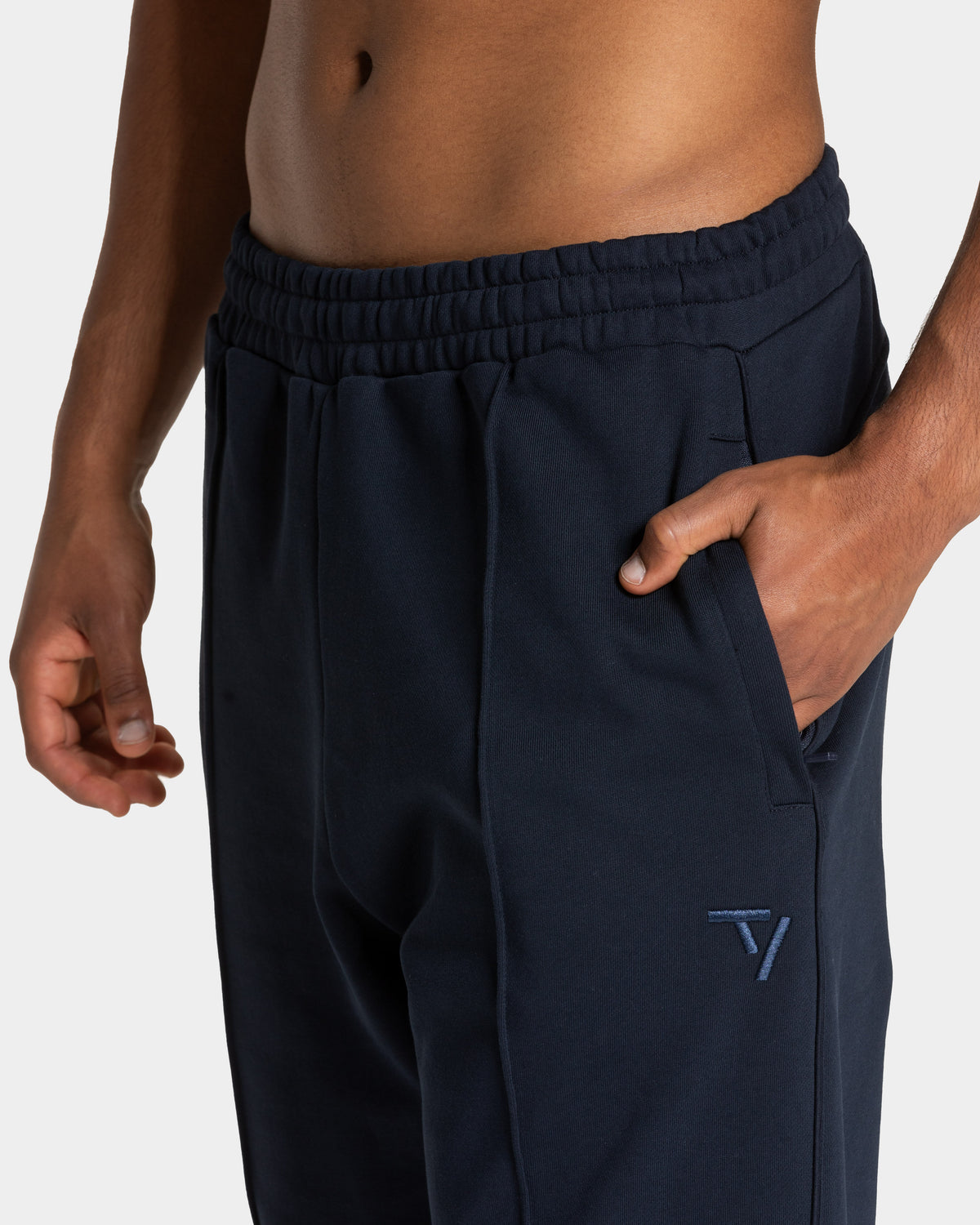 Contrastline Straight Leg Joggers ‘Midnight’