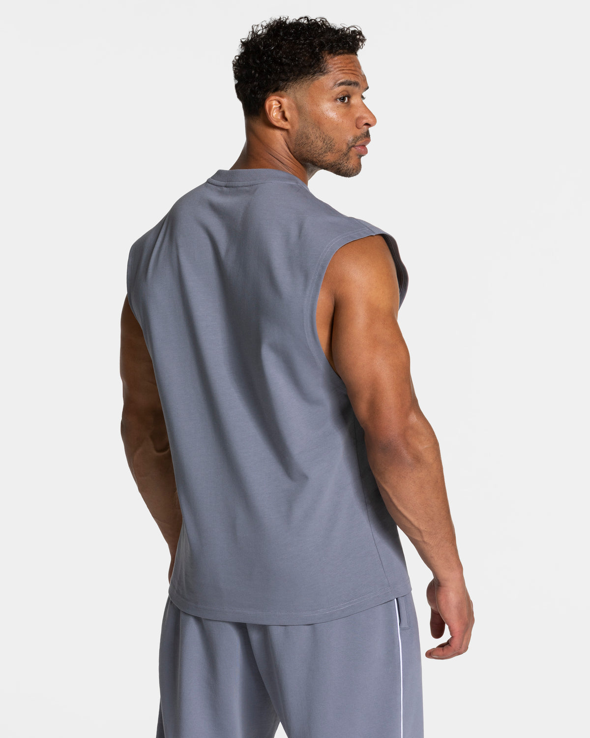 Contrastline Oversized Tank ‘Ice Grey’