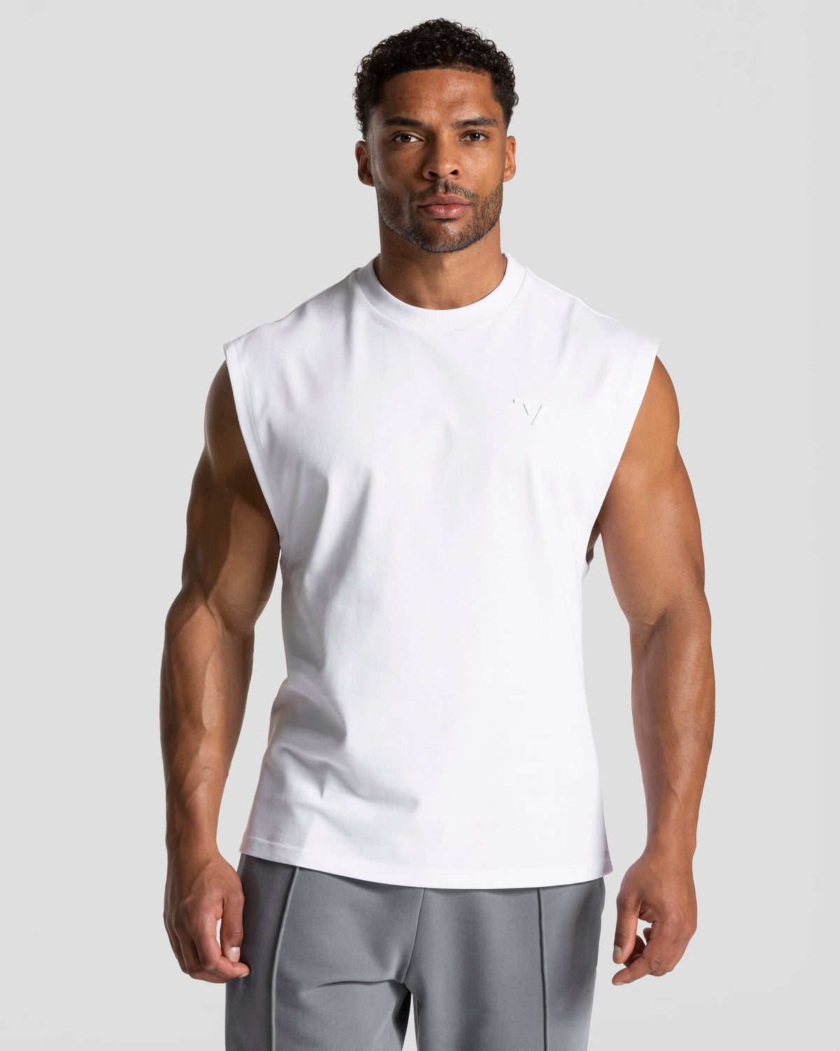Contrastline Oversized Tank ‘White’