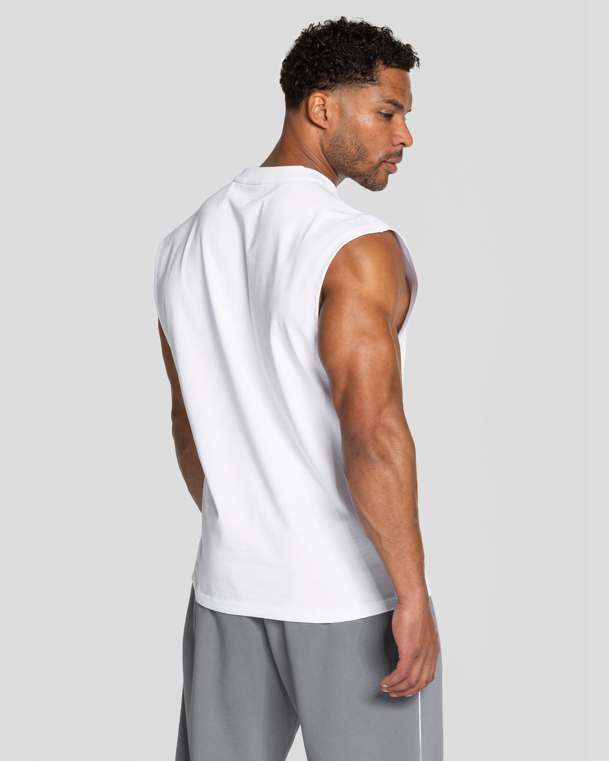 Contrastline Oversized Tank ‘White’