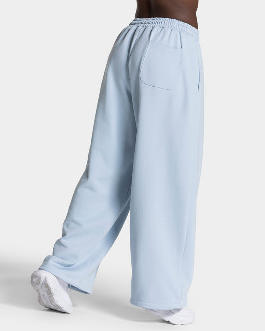 Contrastline Wide Leg Joggers ‘Baby Blue’