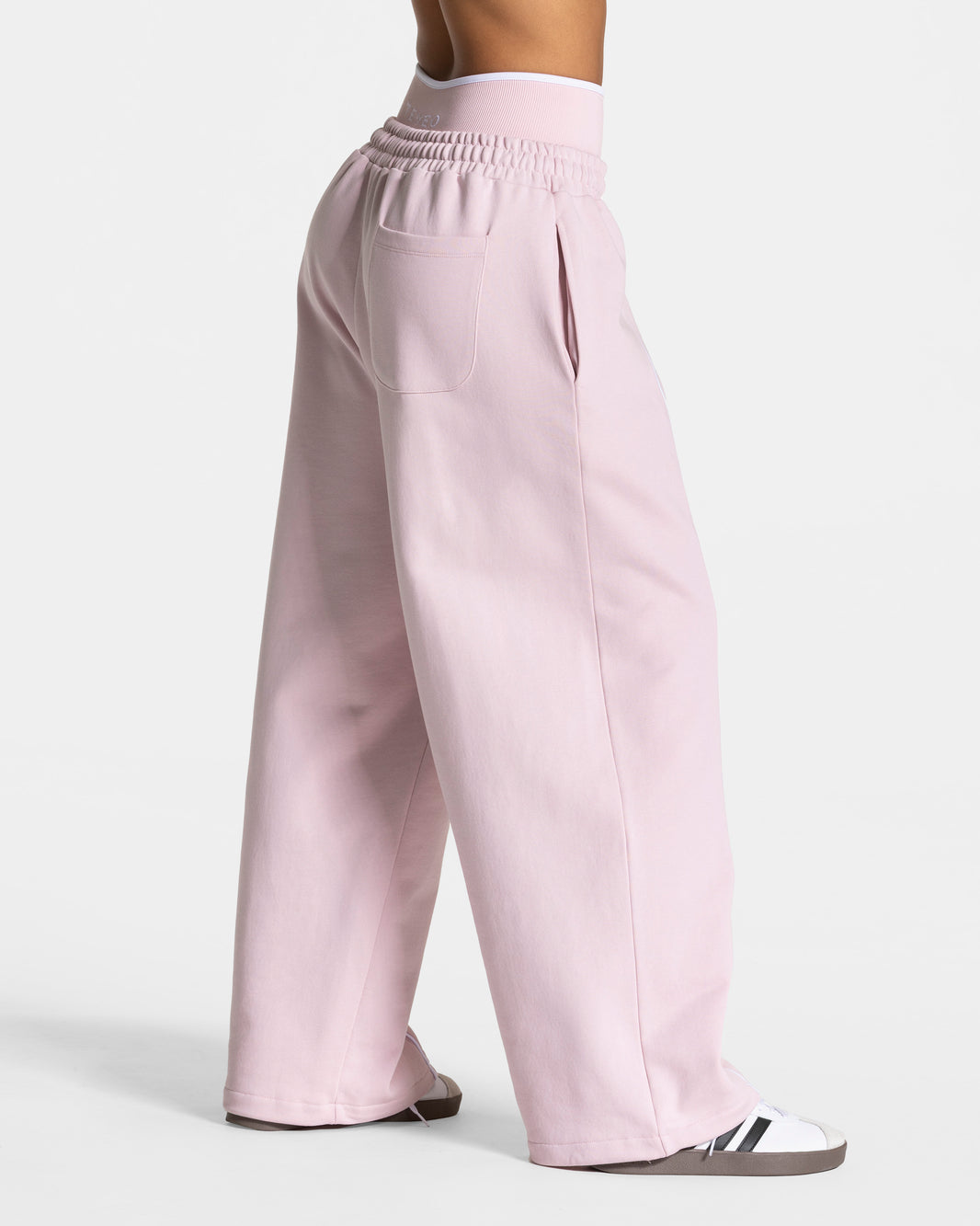 Joggers Wide Leg Contrastline "Rosa"