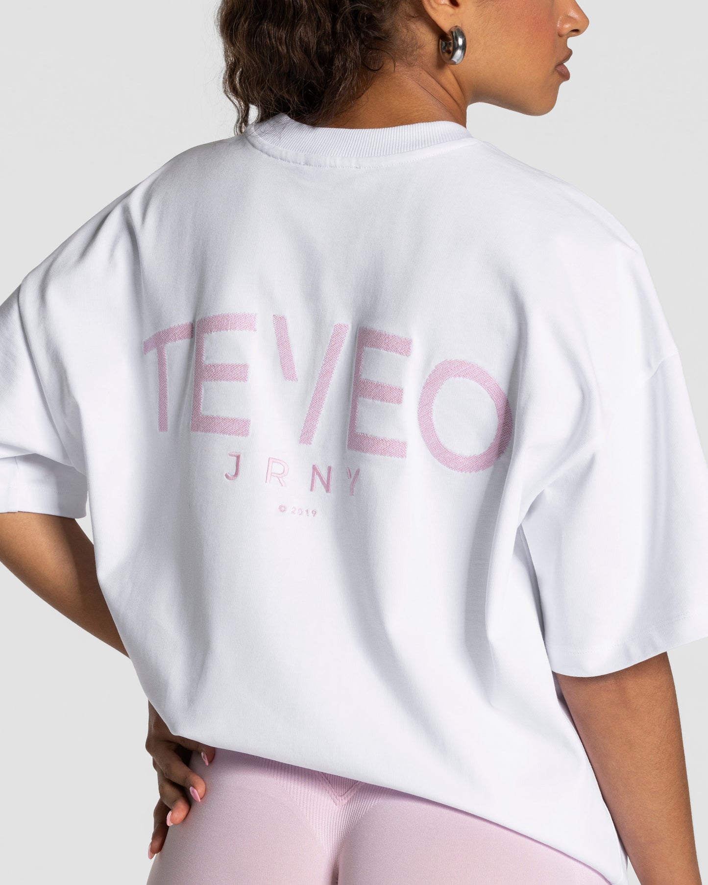 T-shirt oversize Journey “Bianco”