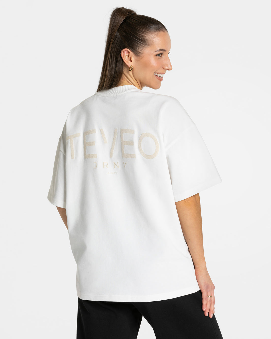 T-shirt Journey Oversized „Off white”