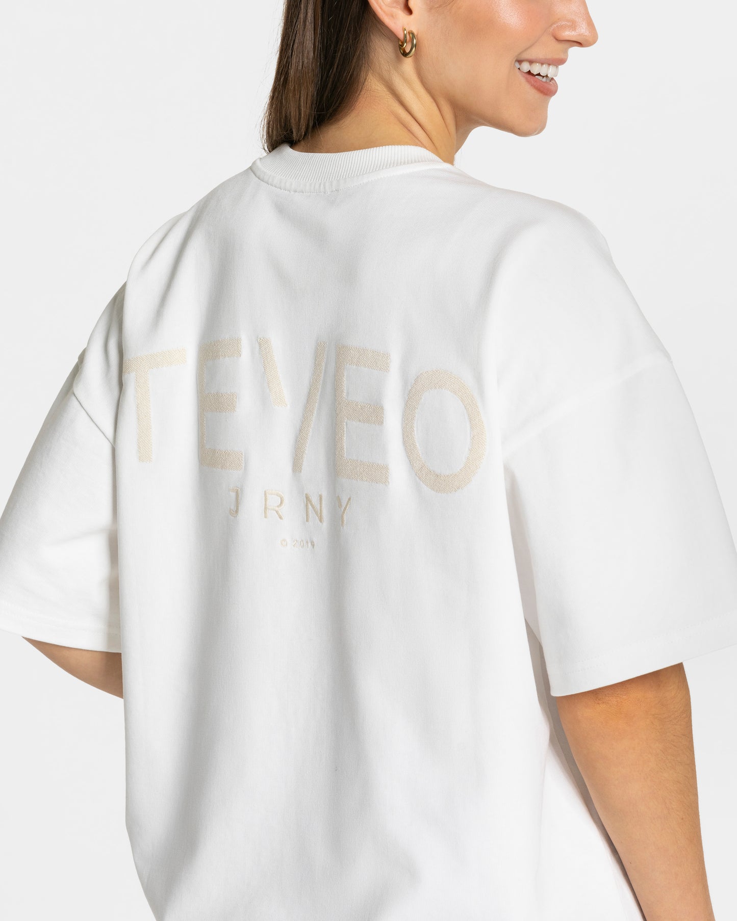 Camiseta oversize Journey «blanco roto»