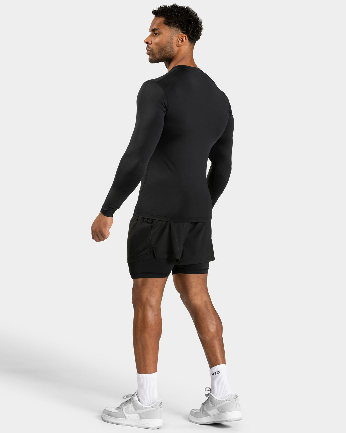 Koszulka z długim rękawem Pace Compression „Czarny”