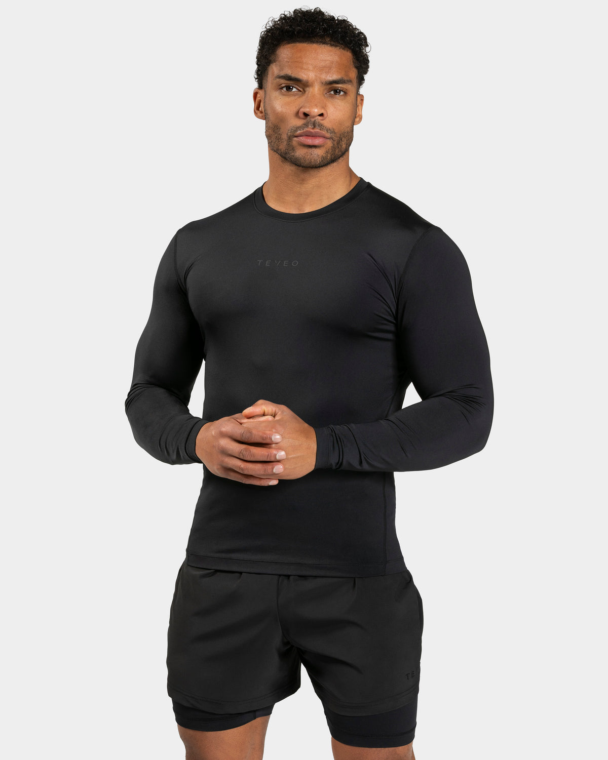 Koszulka z długim rękawem Pace Compression „Czarny”