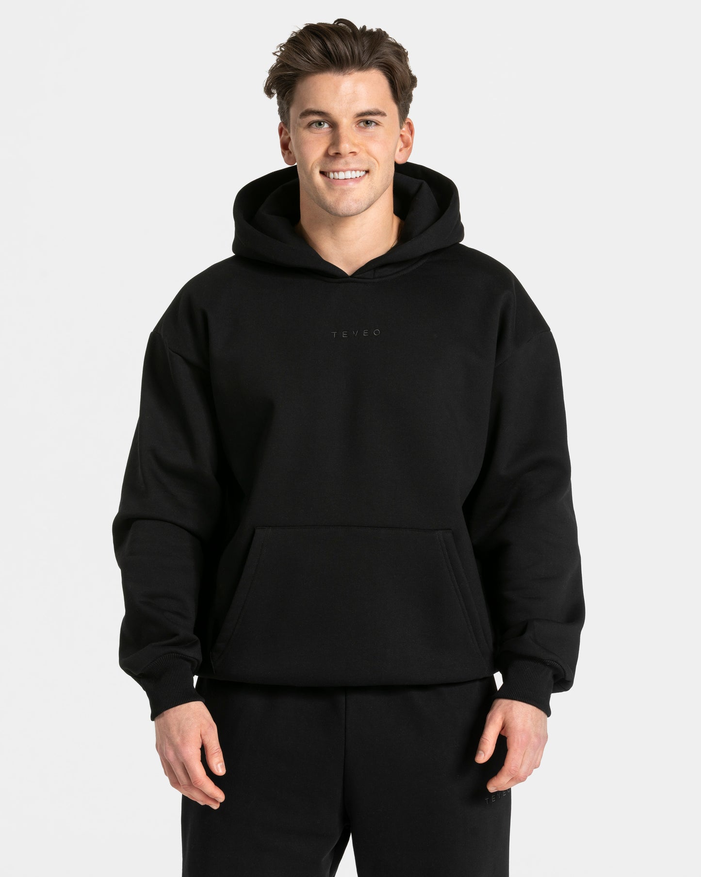 Sweat à capuche oversize RI’VAIV hommes « noir »