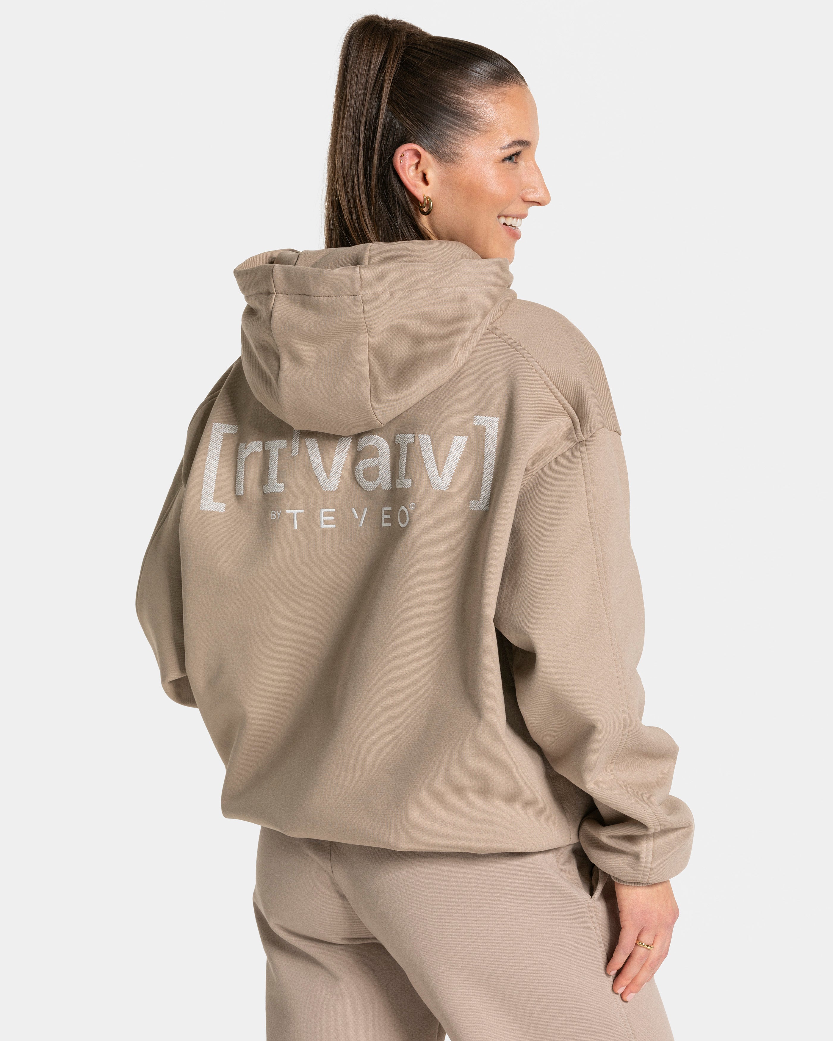 RI'VAIV Oversized Hoodie “Taupe”