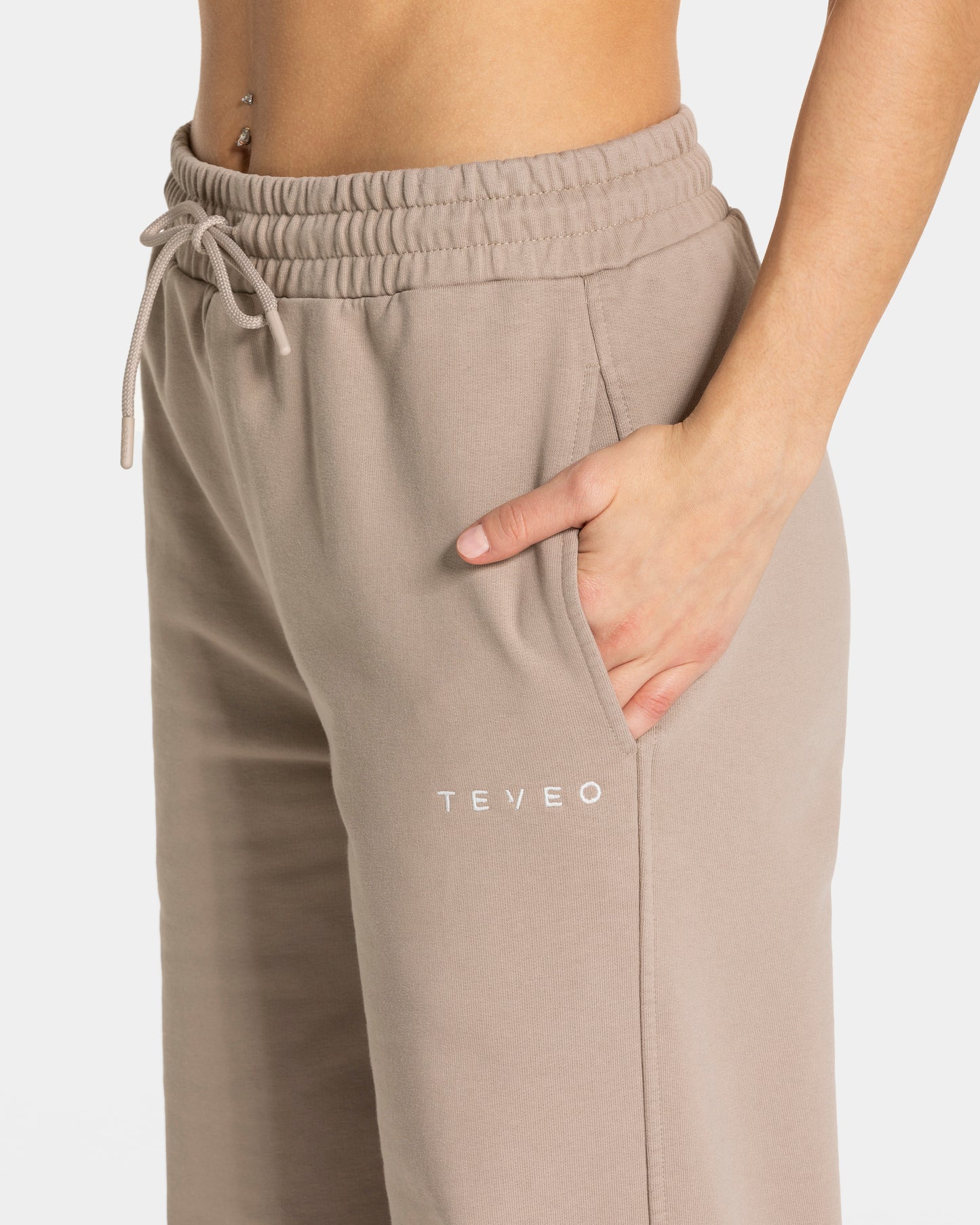 Pantalon de jogging oversize RI’VAIV femmes « taupe »