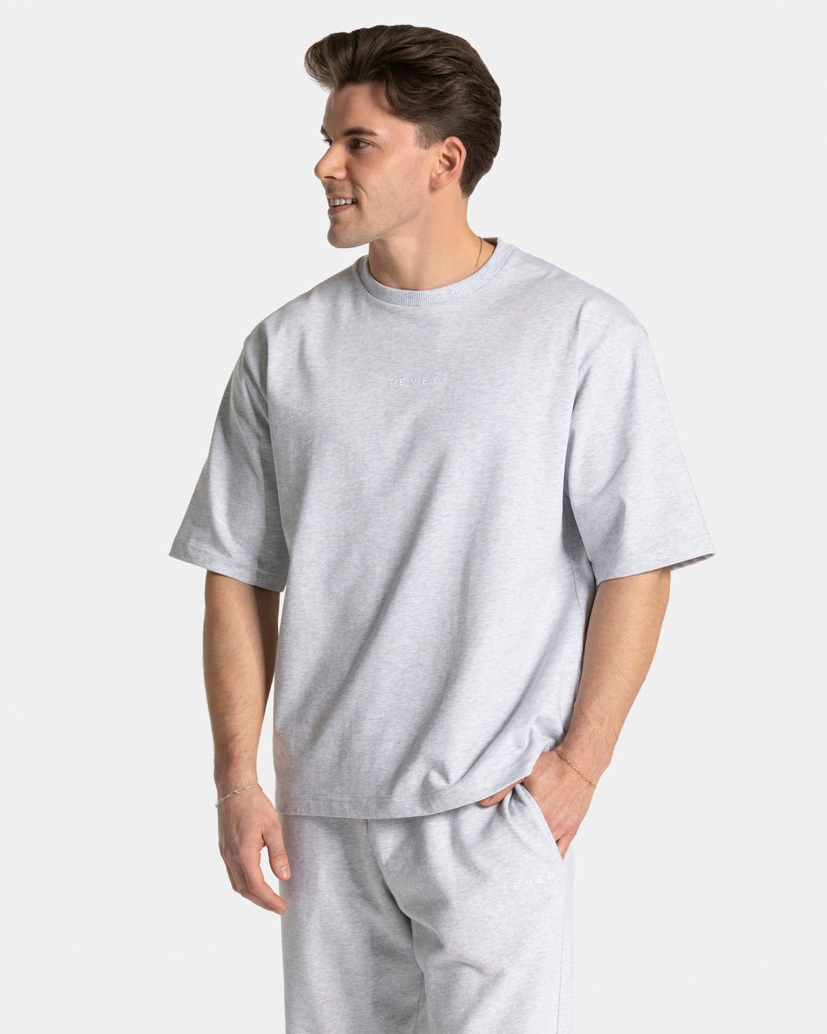 RI’VAIV Oversized T-Shirt "Hellgrau"