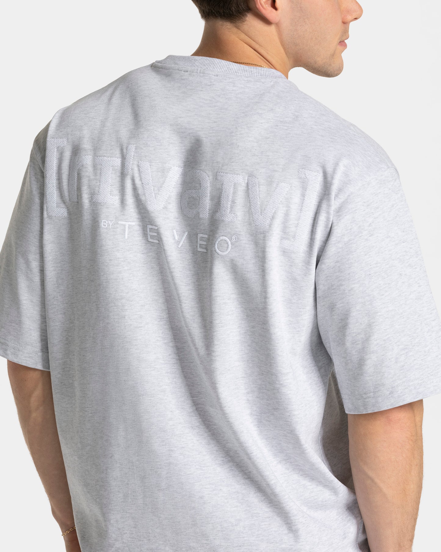 T-shirt oversize RI’VAIV hommes « gris clair »