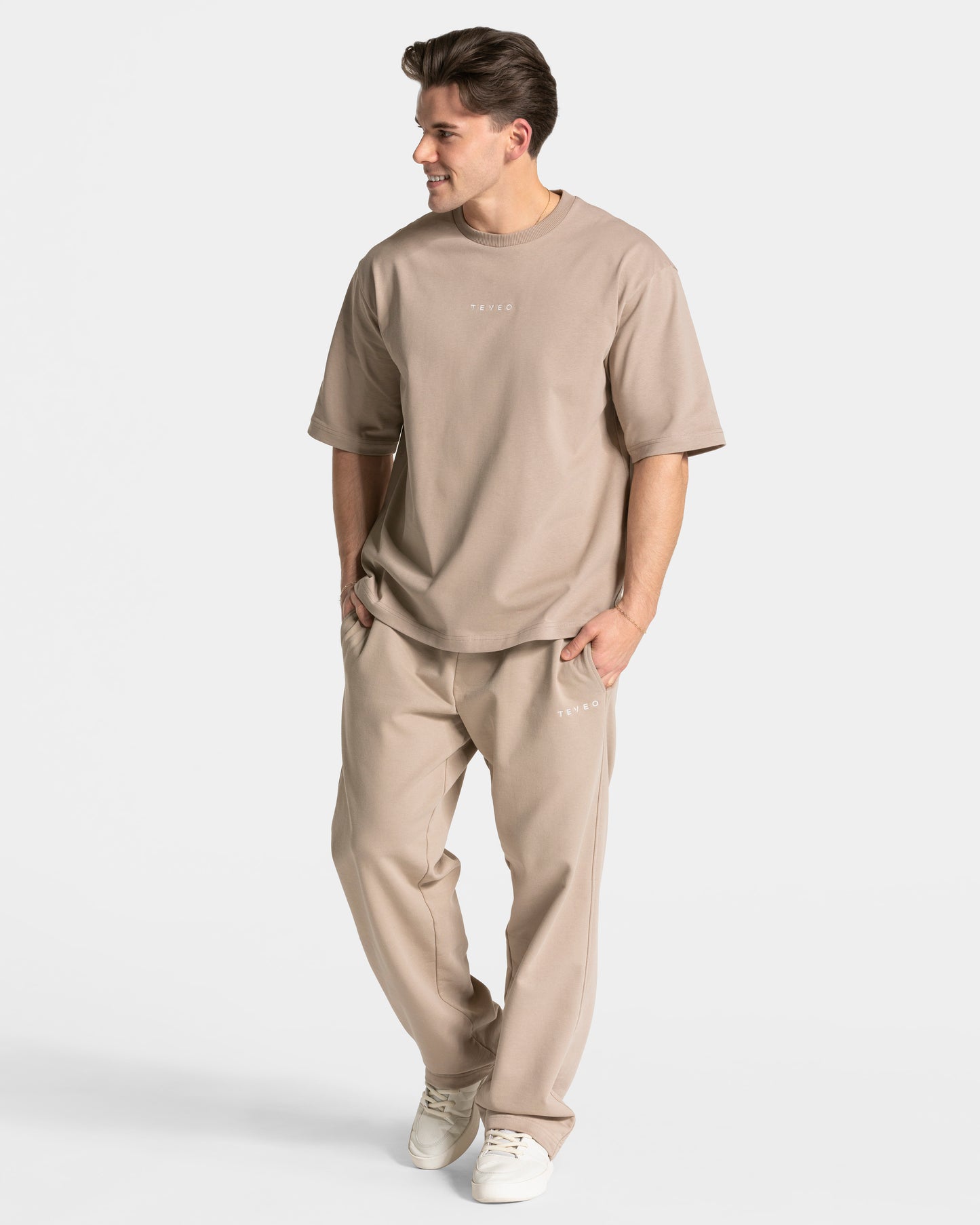 T-shirt oversize RI’VAIV hommes « taupe »