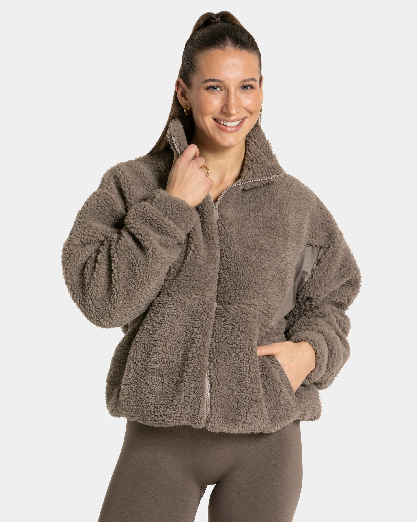 Teddy Jacket Women "Mocha"