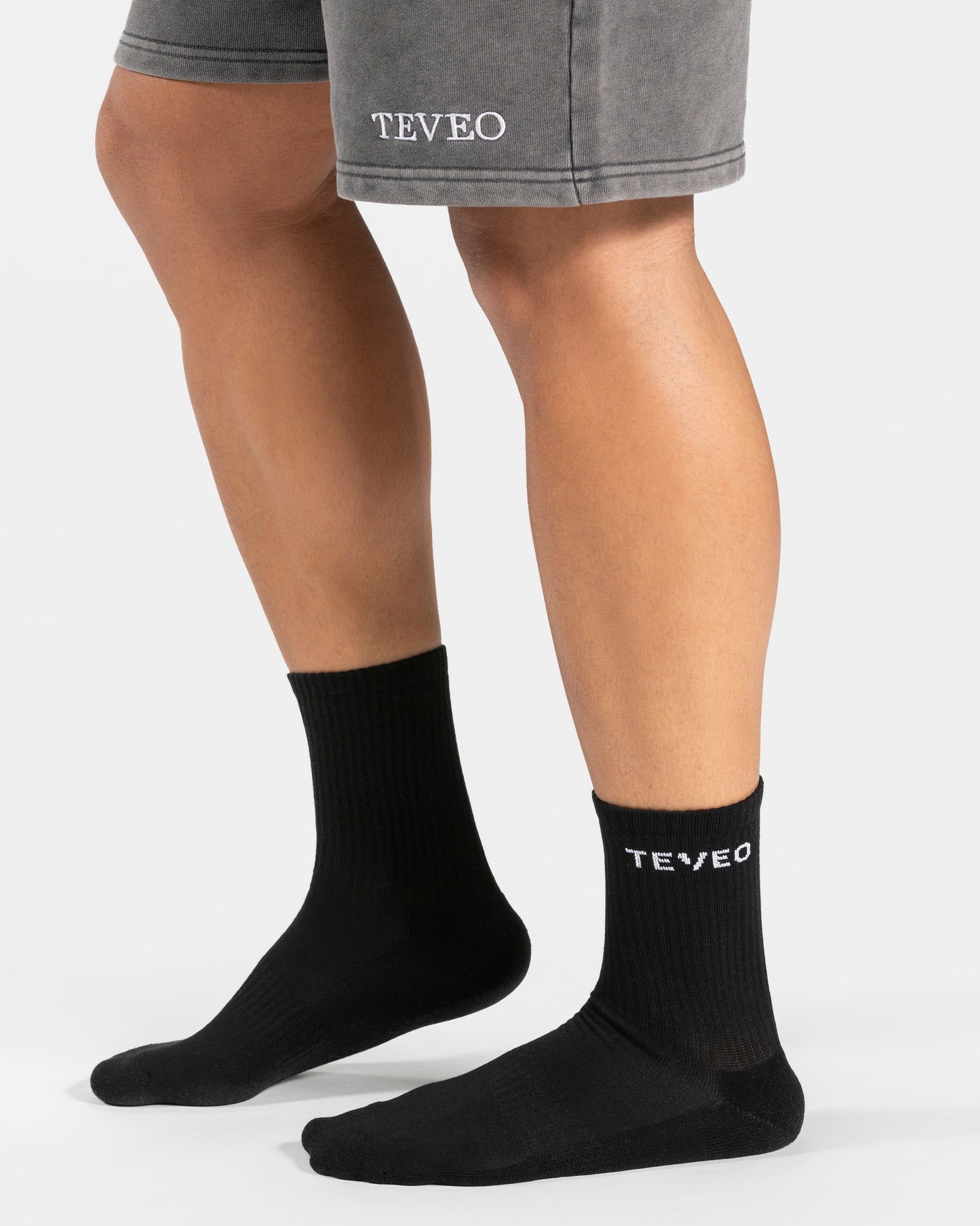 Calcetines Teveo Tennis para hombre (pack de dos) «negro»