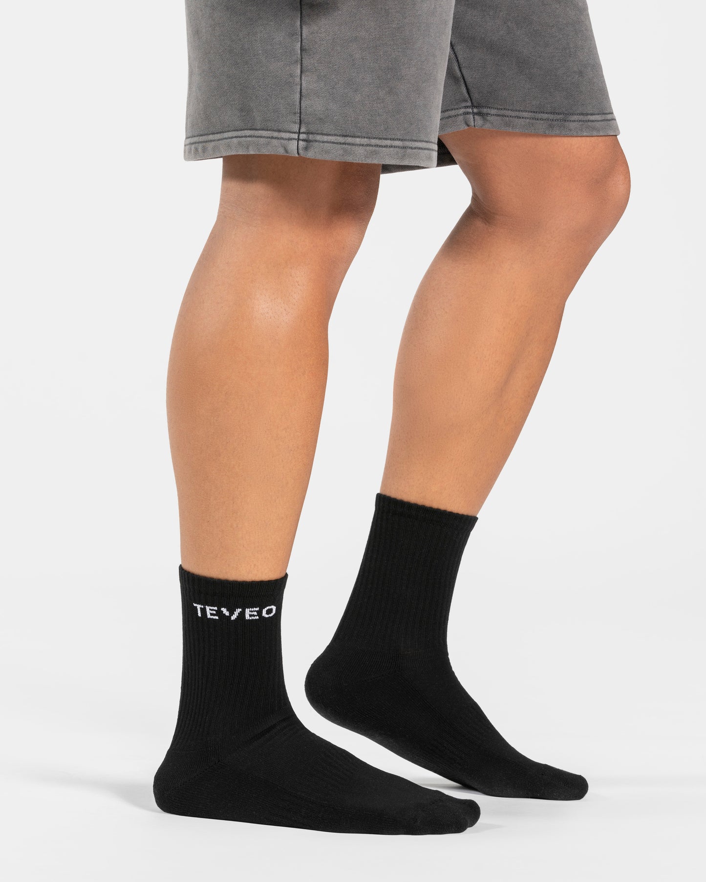 Calcetines Teveo Tennis para hombre (pack de dos) «negro»