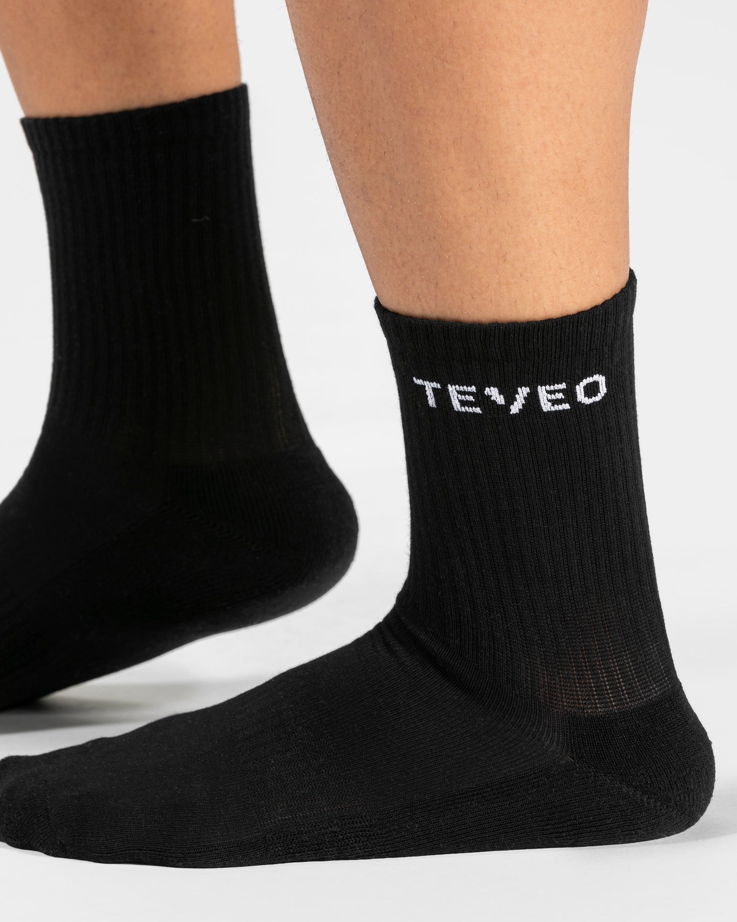 Calcetines Teveo Tennis para hombre (pack de dos) «negro»