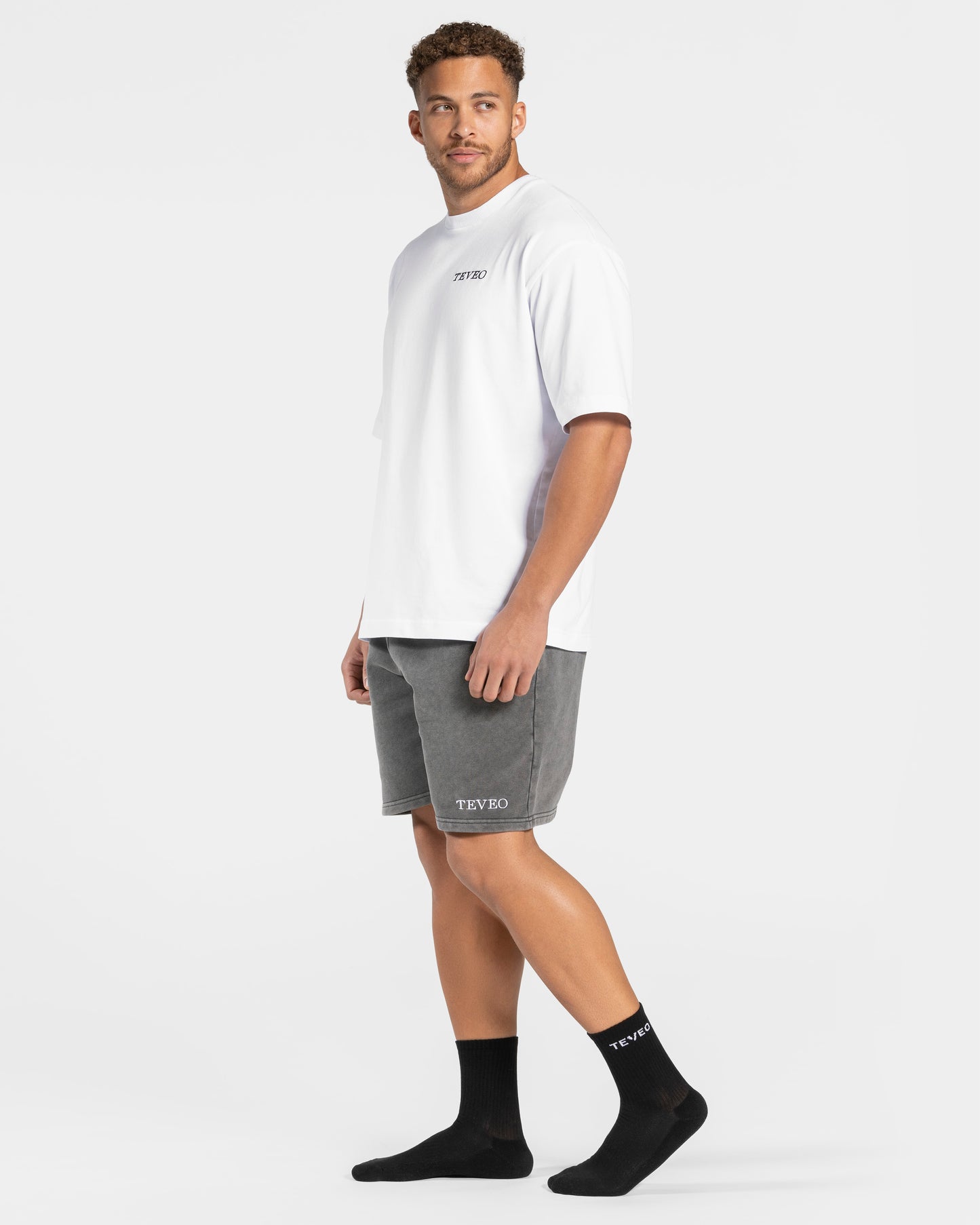 Calcetines Teveo Tennis para hombre (pack de dos) «negro»