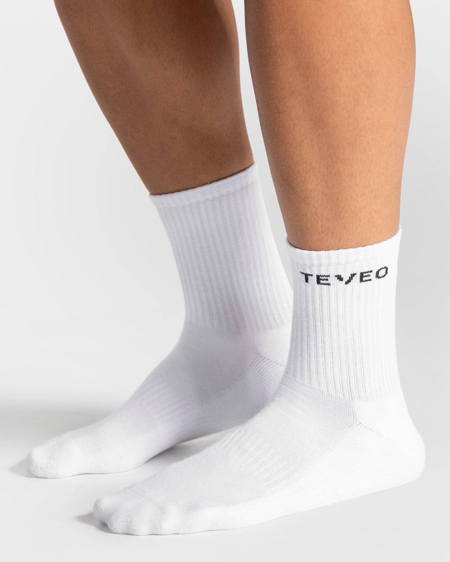 Calcetines Teveo Tennis para hombre (pack de dos) «blanco»