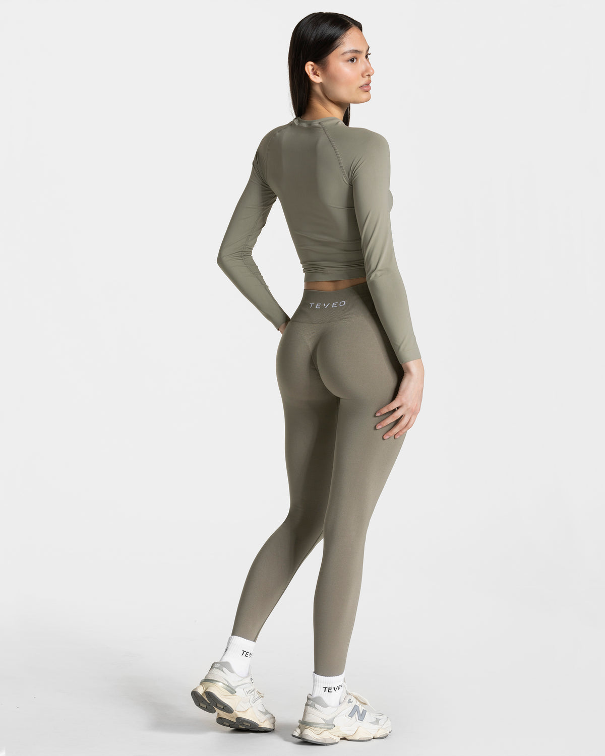 Legginsy Timeless Pro Covert Scrunch „Khaki”