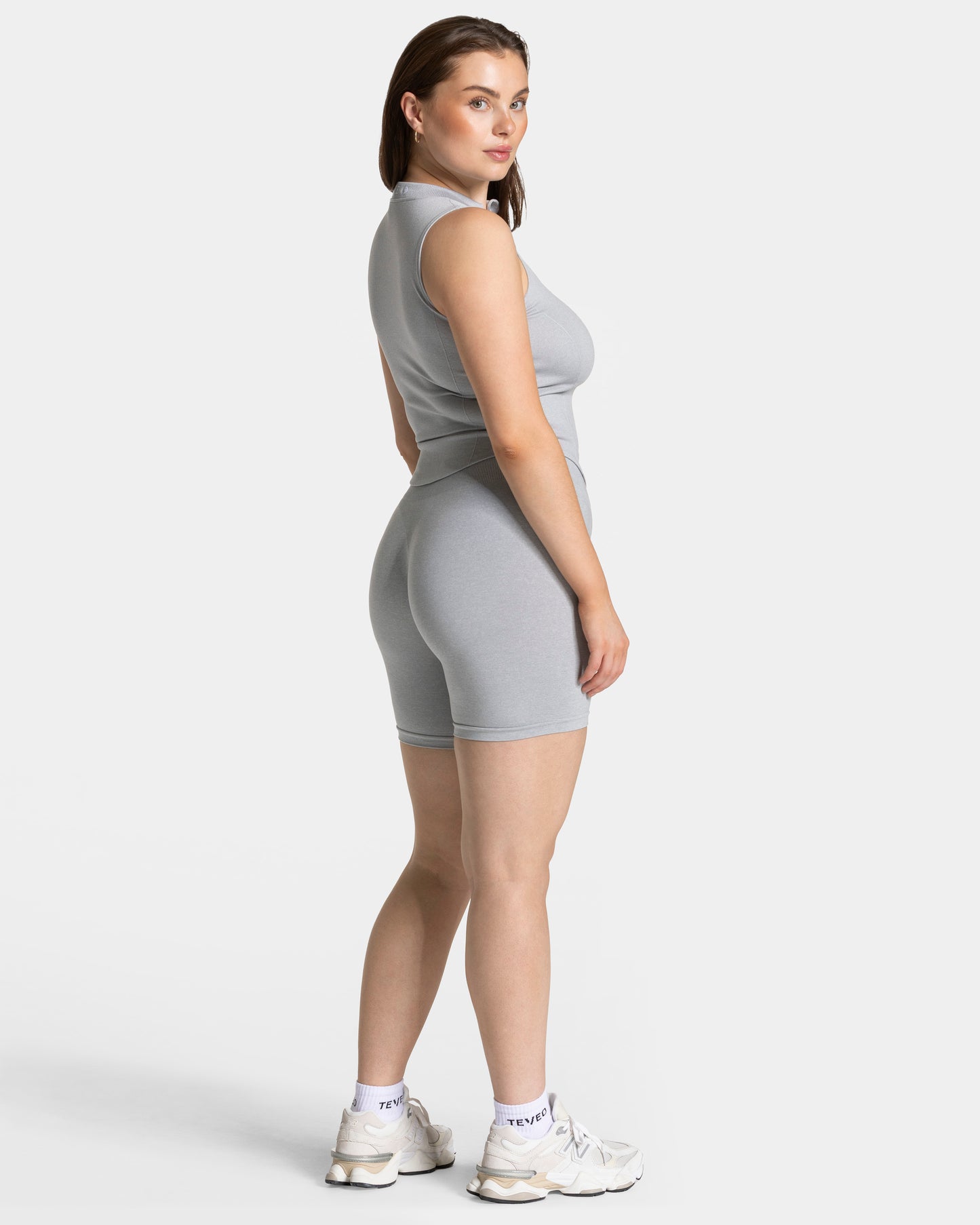 Camiseta sin mangas con cremallera Timeless Pro «gris claro»
