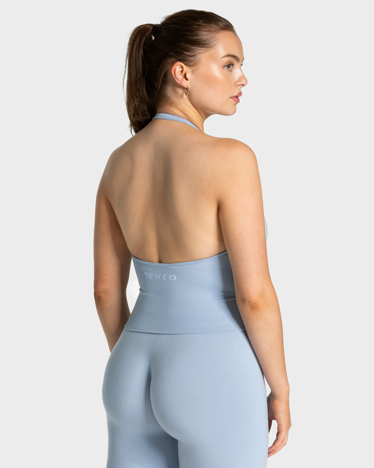 Top con scollo all’americana Timeless Pro “Baby blu"