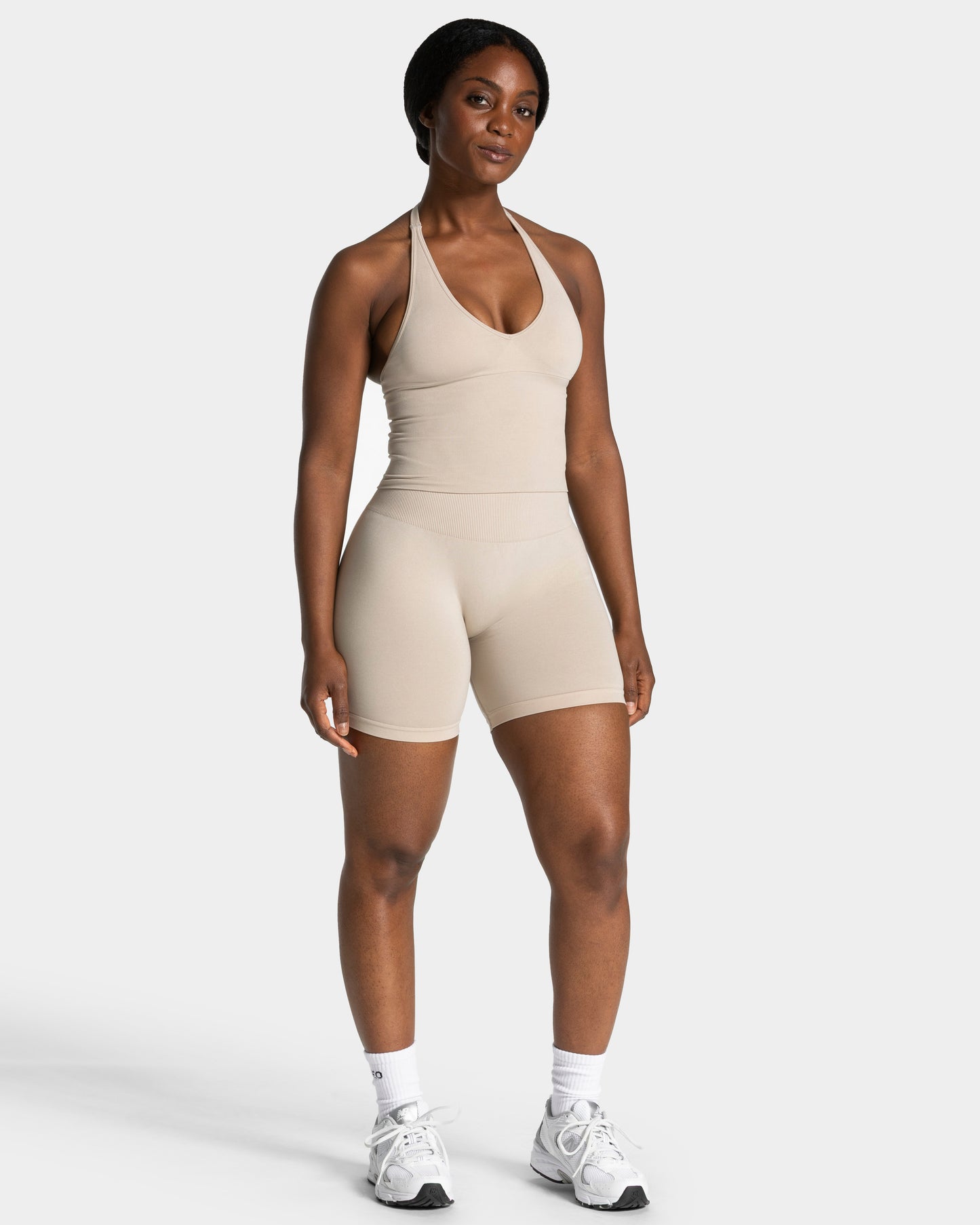 Timeless Pro Halterneck Top ‘Cream’