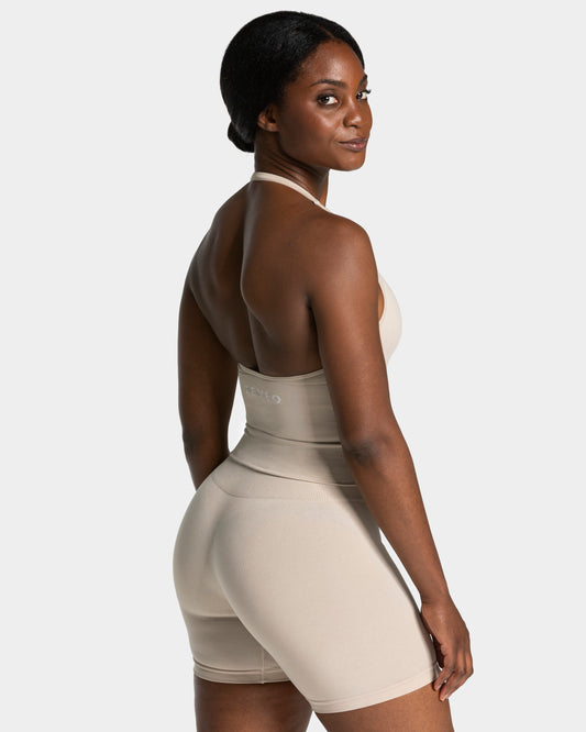 Top con scollo all’americana Timeless Pro “Cream"