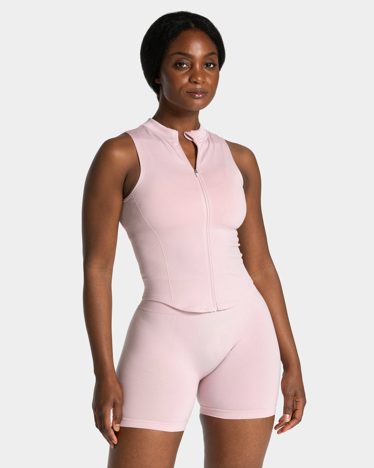 Camiseta sin mangas con cremallera Timeless Pro «rosado»