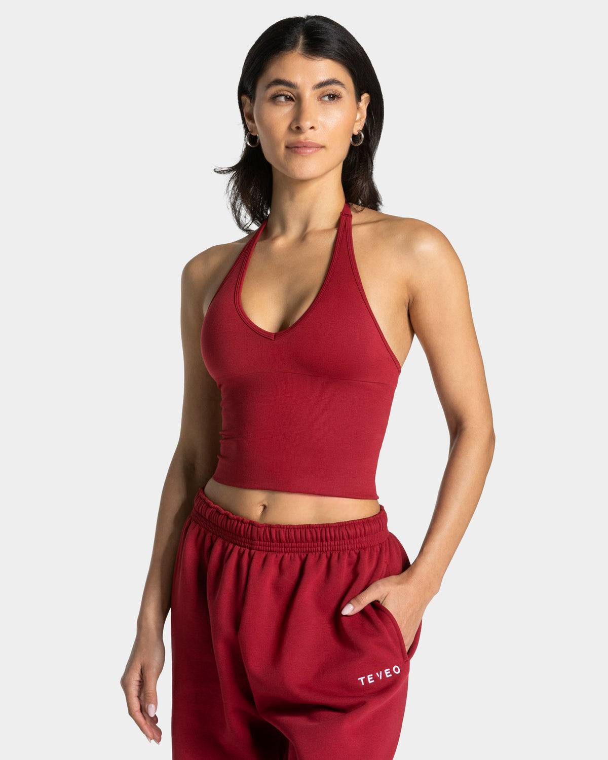 Timeless Pro Halterneck Top ‘Cherry’