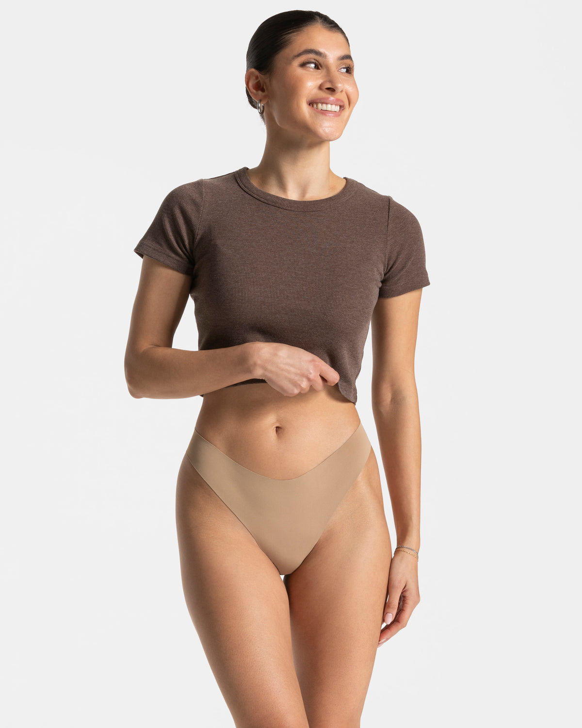 Seamless Padded Thong (5-Pack) ‘Caramel’