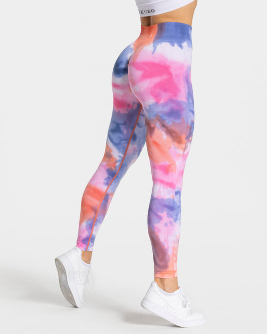 Tie Dye Scrunch Leggings ‘Hot’