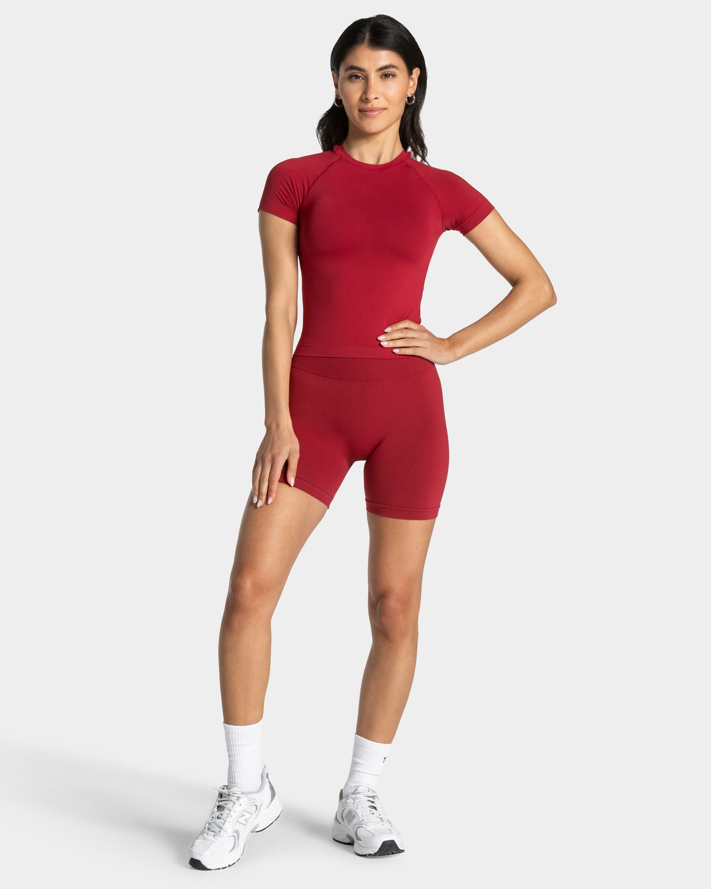 Timeless Pro Covert Scrunch Short "Cherry"