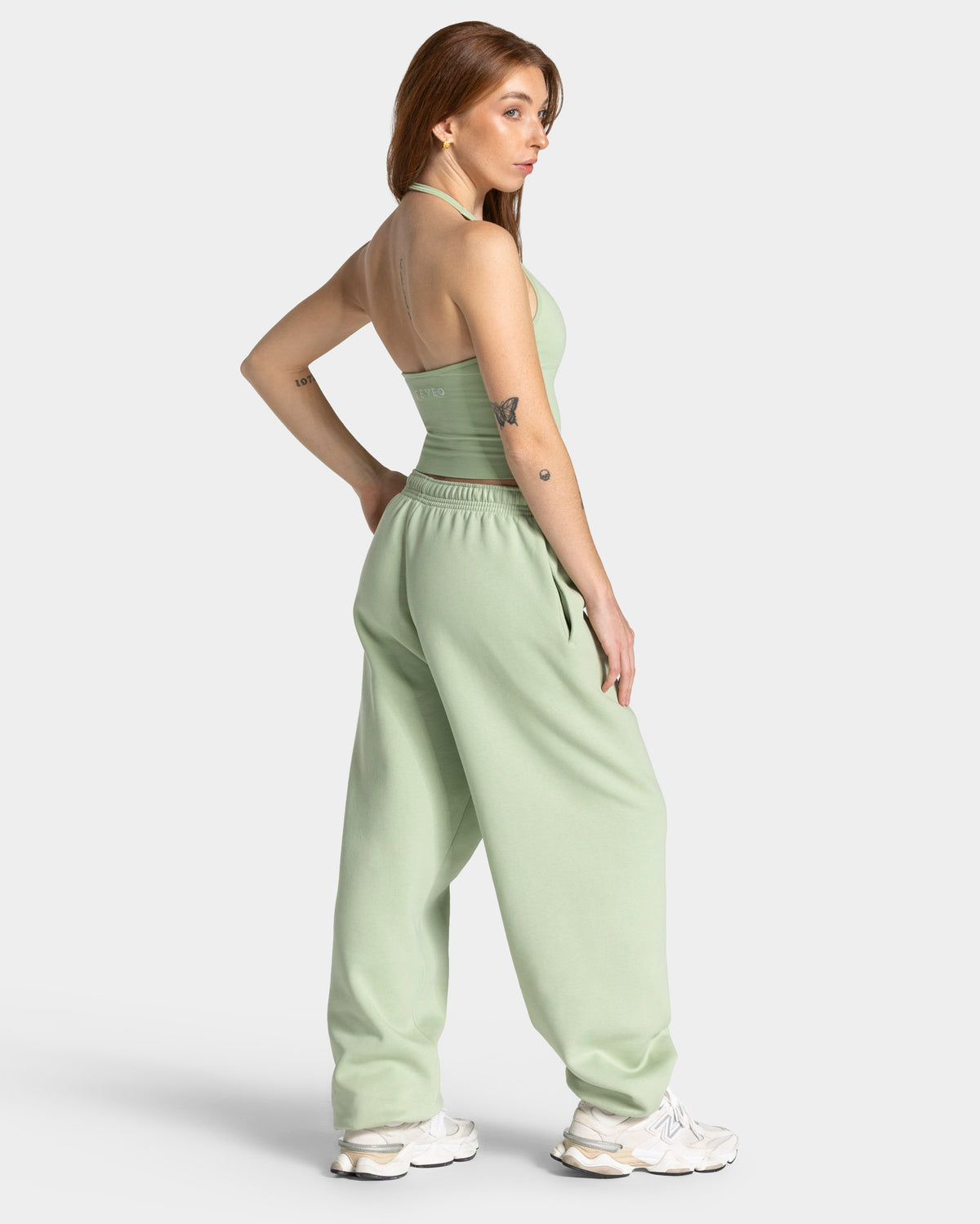 Timeless Pro Halterneck Top ‘Ice Matcha’