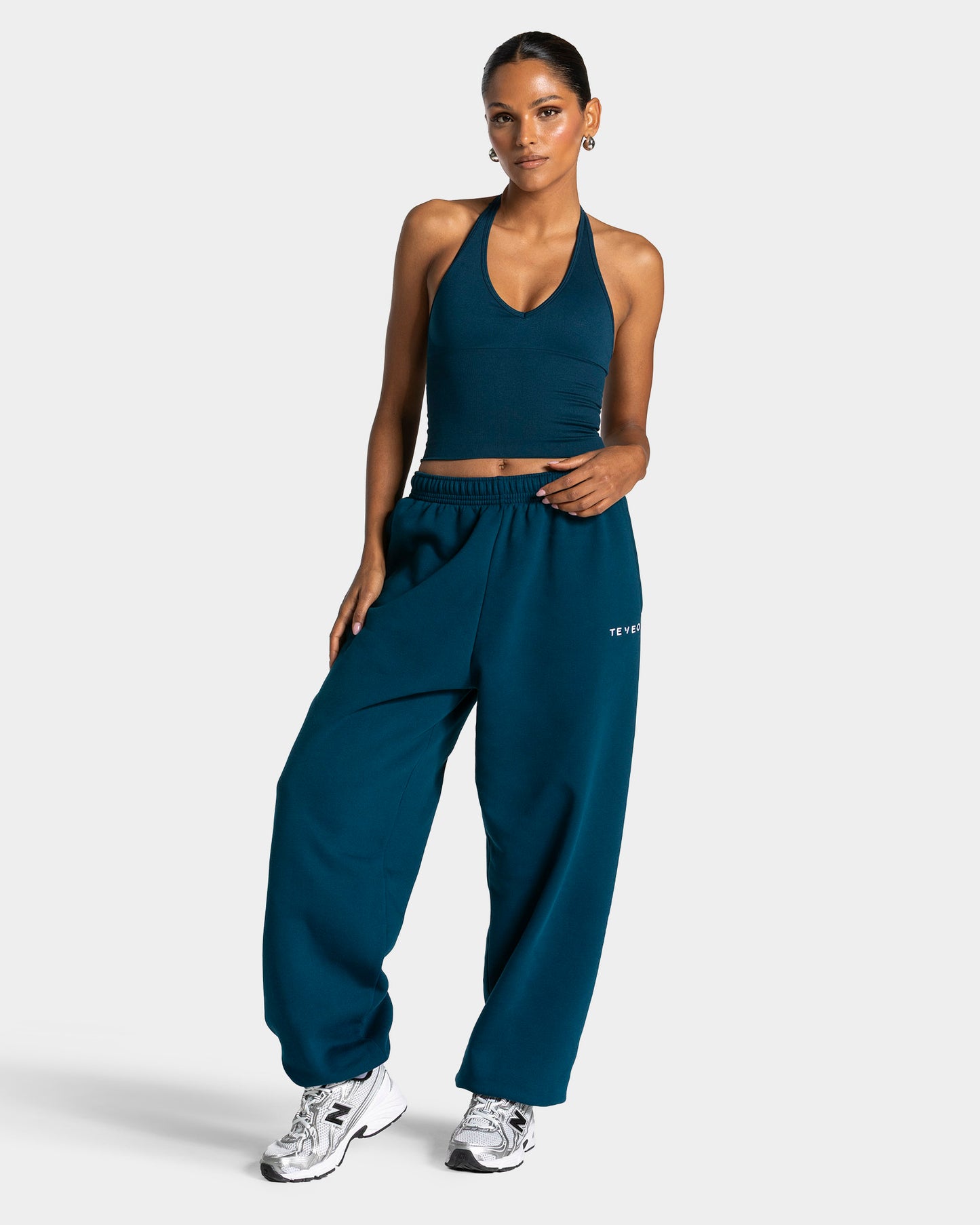 Top con scollo all’americana Timeless Pro "Dark Teal"